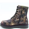 HEAVENLY FEET WOMENS ZIP LACE ANKLE BOOT - BRONZE PEONY
